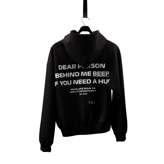 Beep If You Need A Hug Hoodie - Black
