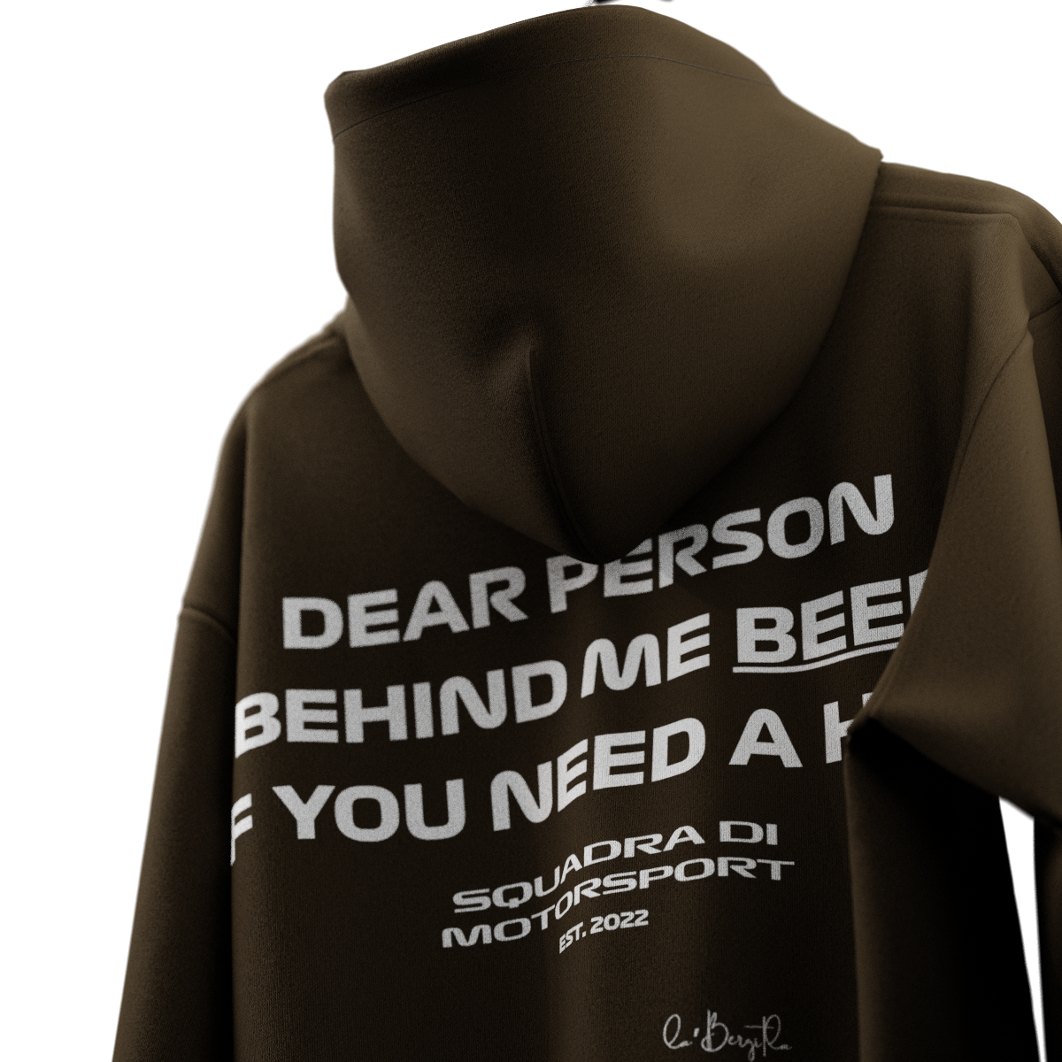 Beep If You Need A Hug Hoodie - Brown