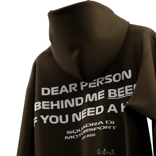 Beep If You Need A Hug Hoodie - Brown