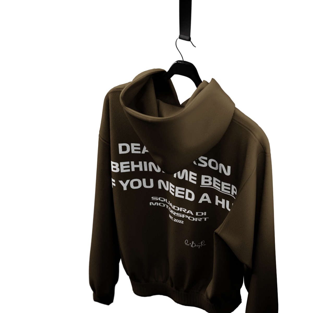 Beep If You Need A Hug Hoodie - Brown