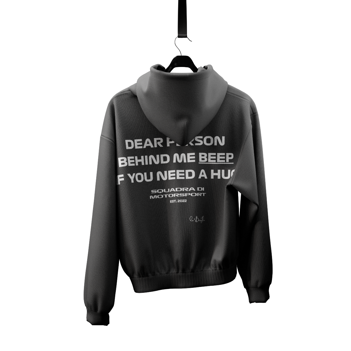 Beep If You Need A Hug Hoodie - Grey