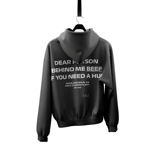 Beep If You Need A Hug Hoodie - Grey