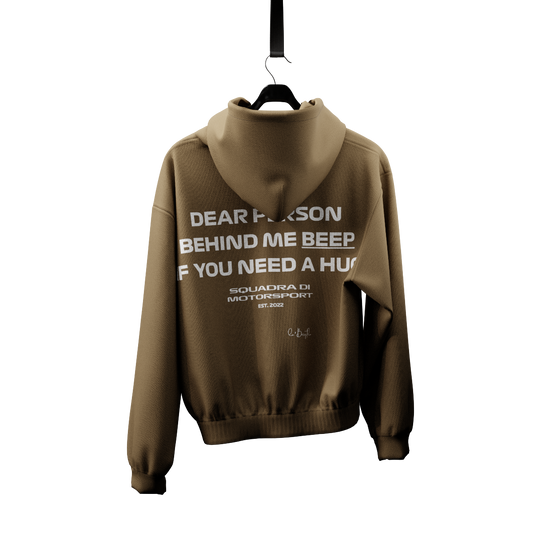 Beep If You Need A Hug Hoodie - Beige